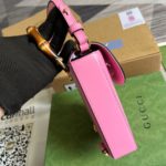 Gucci Bamboo Mini Handbag Pink For Women, Women's Bags 6.2in/16cm GG 702106 UZY0T 5814