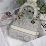 Christian Dior Medium Lady D-Lite Bag Grey, For Women, Women’s Handbags 24cm/9.5in CD