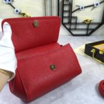 Dolce & Gabbana Medium Sicily Handbag In Dauphine Red For Women 10.2in/26cm DG BB4347A100180303