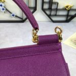 Dolce & Gabbana Medium Sicily Handbag In Dauphine Violet For Women 10.2in/26cm DG