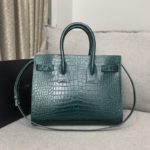 Saint Laurent Sac De Jour Small In Embossed Crocodile Green For Women 12.5in/32cm YSL 