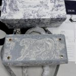 Christian Dior Medium Lady D-Lite Bag Grey, For Women, Women’s Handbags 24cm/9.5in CD