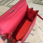 Hermes Kelly Red For Women Gold Toned Hardware 10in/25cm