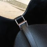 Hermes Picotin Lock 18 Black Clemence Palladium Hardware For Women 7.5in/19cm