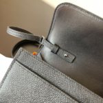 Hermes Constance Togo Long Wallet  21cm/8.3in Silver Toned Hardware For Women Black