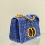 Christian Dior Medium Dior Caro Bag Blue, For Women, Women’s Handbags 25.5cm/10in CD
