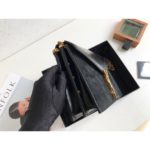 Saint Laurent Cassandra Medium Chain Bag Black For Women 8.6in/22cm YSL 5327500SX0W1000