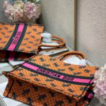 Christian Dior Large Dior Book Tote Orange Multicolor, For Women, Women’s Handbags 16.5in/42cm CD