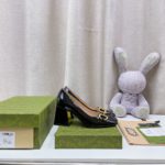 Gucci Women's Mid-Heel Ballet Flat With Horsebit Black For Women GG