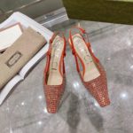 Gucci Women's GG Slingback Pump Orange For Women GG