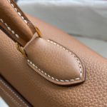 Hermes Shoulder Kelly CK37 Brown For Women Gold Color Hardware 16.5in/42cm