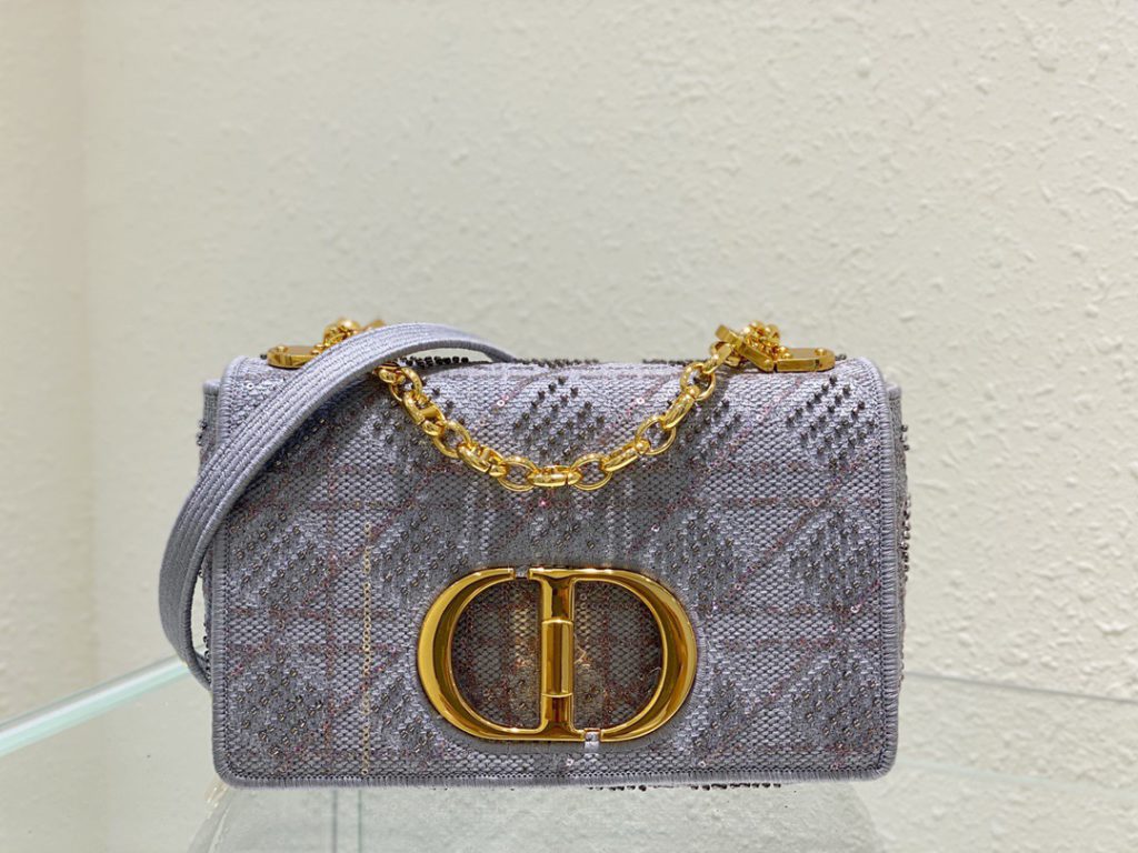 Christian Dior Medium Dior Caro Bag Gray , For Women, Women’s Handbags 25.5cm/10in CD