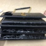 Saint Laurent Sunset Chain Wallet Black For Women 8.2in/21cm YSL