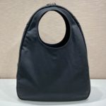 Prada Canvas Hobo Bag Black For Women, Women's Bags 25.6in/65cm 2VY005_010_F0002_V_OLO