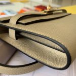 Hermes Kelly Classique To Go Wallet  21cm/8.3in Gold Toned Hardware For Women Cream