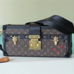 Louis Vuitton Petite Malle East-West Monogram Canvas By Nicolas Ghesquiere For Women, Women's Handbags, Shoulder And Crossbody Bags 27cm/10.6in LV M46120