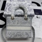 Christian Dior Medium Lady D-Lite Bag Grey, For Women, Women’s Handbags 24cm/9.5in CD