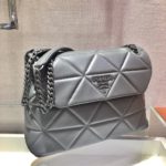 Prada Large Nappa Spectrum Bag Grey For Women, Women's Bags 10.6in/27cm 1BD231_WDF0_F0LU5_V_OOO