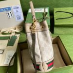 Gucci Ophidia Small GG Bucket Bag White For Women, Women's Bags 10in/25cm GG ‎