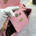 Dolce & Gabbana Medium Sicily Handbag In Dauphine Pink For Women 10.2in/26cm DG BB4347A10018H402