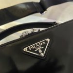 Prada Brique Saffiano Bag Black For Women, Women's Bags 8.6in/22cm 2VH069_9Z2_F0002_V_YMI