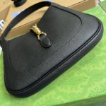 Gucci Jackie 1961 Small Shoulder Bag Black For Women, Women's Bags 10.8in/28cm GG ‎636709 10O0G 1000
