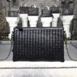 Bottega Veneta Chain Shoulder Bag Black, For Women, Women’s Bags 9.6in/24.5cm