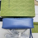 Gucci Marmont Matelasse Shoulder Bag Blue For Women, Women's Bags 9.5in/24cm GG 634936 UM8BF 4340