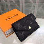 Louis Vuitton Victorine Wallet Monogram Empreinte Black For Women, Women's Wallets 4.7in/12cm LV M64060