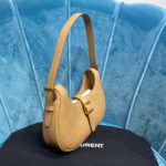 Saint Laurent Le Fermoir Hobo Bag Brown For Women 9.5in/24cm YSL 
