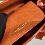 Prada Double Saffiano Mini Bag Orange For Women, Women's Bags 9.8in/25cm 1BG443_2A4A_F0049_V_XOO