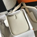 Hermes Evelyne 16 Amazone Bag Beige With Silver-Toned Hardware For Women, Women's Shoulder And Crossbody Bags 6.3in/16cm