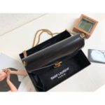 Saint Laurent Cassandra Medium Chain Bag Black For Women 8.6in/22cm YSL 5327500SX0W1000