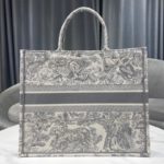 Christian Dior Large Dior Book Tote Gray Multicolor, For Women, Women’s Handbags 16.5in/42cm CD