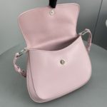 Prada Cleo Brushed Shoulder Bag With Flap Pink For Women, Women's Bags 9in/23cm