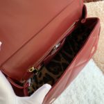 Dolce & Gabbana Medium Sicily Bag In Quilted Burgundy For Women 10.2in/26cm DG 