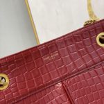Saint Laurent Claude-Effect Tote Bag Red For Women 11in/28cm YSL 64028116J0W