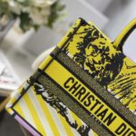 Christian Dior Medium Dior Book Tote Yellow And Pink, For Women, Women’s Handbags 14in/36cm CD