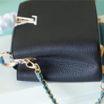 Louis Vuitton Capucines BB Taurillon Black/Blue For Women, Women’s Bags, Shoulder And Crossbody Bags 10.6in/27cm LV