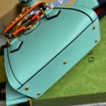Gucci Diana Mini Tote Bag Light Blue For Women, Women's Bags 7.9in/20cm GG ‎702732 U3ZDT 4377