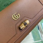 Gucci Diana Chain Wallet With Bamboo Red For Women, Women's Bags 7.4in/19cm GG