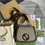 Gucci Blondie Medium Shoulder Bag Beige For Women, Women's Bags 11.4in/29cm GG ‎699210 96IWG 8745