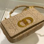 Christian Dior Medium Dior Caro Bag Yellow, For Women, Women’s Handbags 25.5cm/10in CD