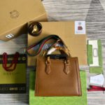 Gucci Diana Small Tote Bag Brown For Women, Women's Bags 11in/27cm GG