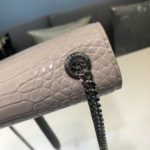 Saint Laurent Kate Small Chain Bag With Tassel In Embossed Beige For Women 7.8in/20cm YSL 