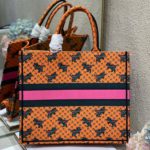 Christian Dior Large Dior Book Tote Orange Multicolor, For Women, Women’s Handbags 16.5in/42cm CD