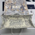 Christian Dior Large Dior Book Tote Gray Multicolor, For Women, Women’s Handbags 16.5in/42cm CD