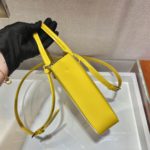 Prada Small Brushed Tote Yellow For Women, Women's Bags 6.9in/18cm 1BA331_ZO6_F0ZNZ_V_OOO