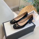 Gucci Women's Ballet Flat With Horsebit Black For Women GG
