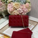 Christian Dior Lady Dior Pouch Red, For Women, Women’s Handbags 8.5in/21.5cm CD S0204OVRB_M323